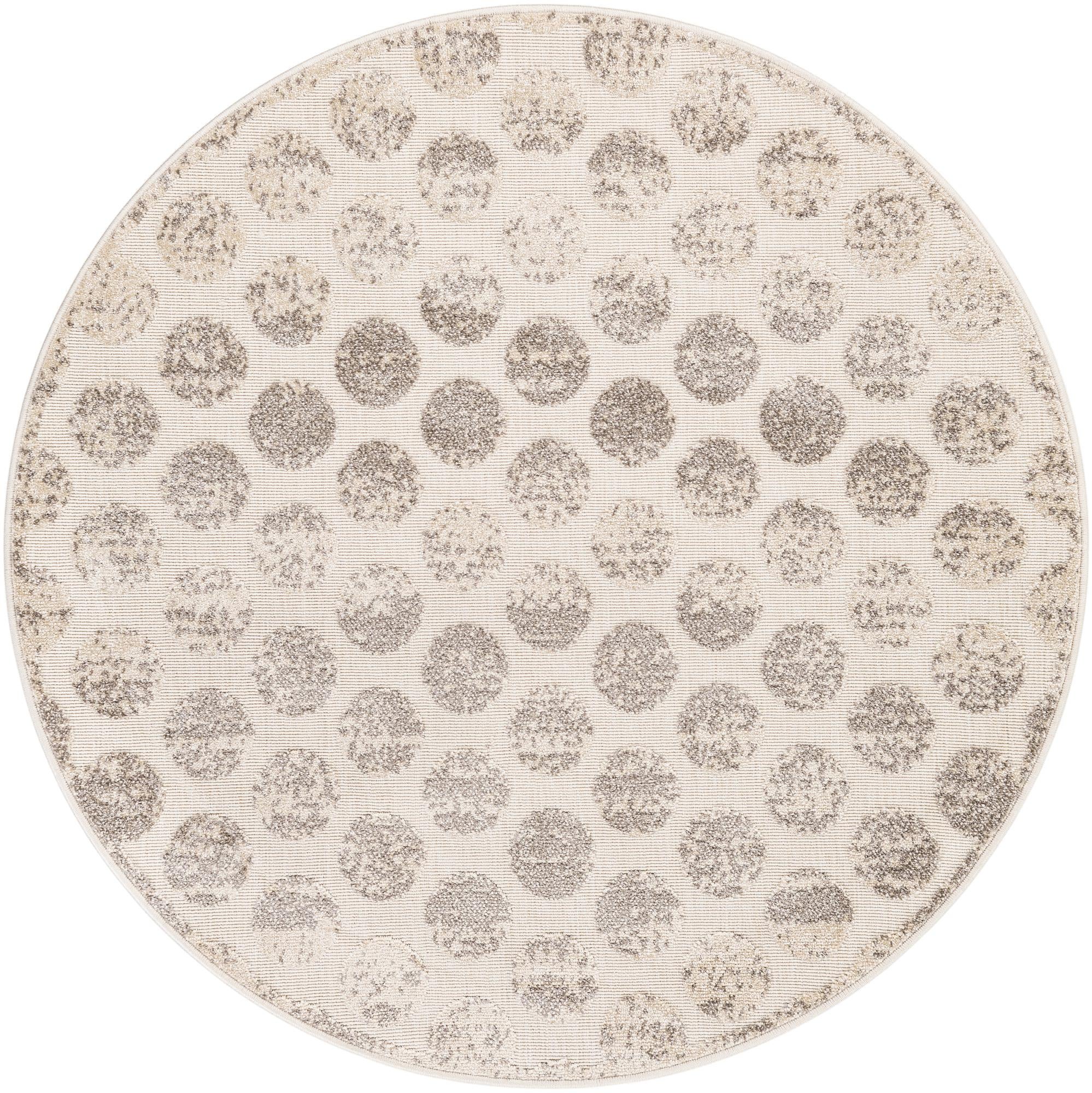 5' x 5' Easy-Clean Sabrina Soto Indoor / Outdoor Round Rug