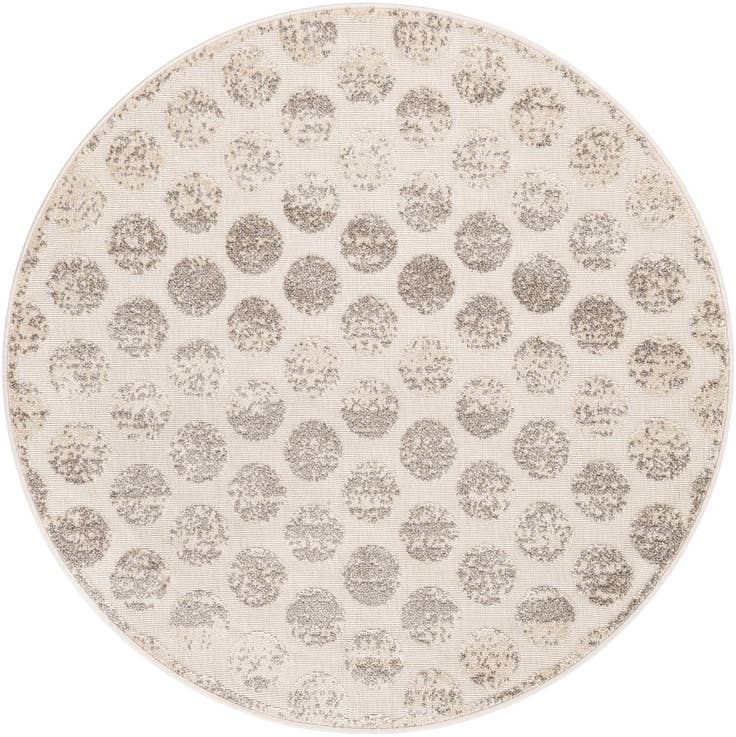 Detail image of 5' x 5' Easy-Clean Sabrina Soto Indoor / Outdoor Round Rug