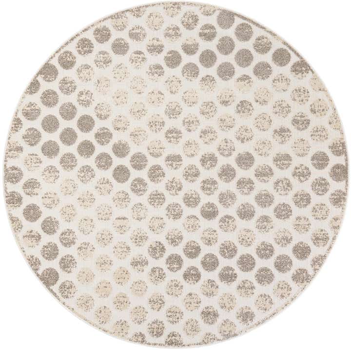 7' 10 x 7' 10 Easy-Clean Sabrina Soto Indoor / Outdoor Round Rug