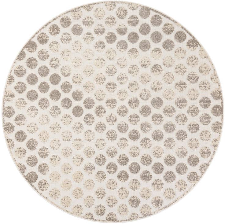 Detail image of 7' 10 x 7' 10 Easy-Clean Sabrina Soto Indoor / Outdoor Round Rug