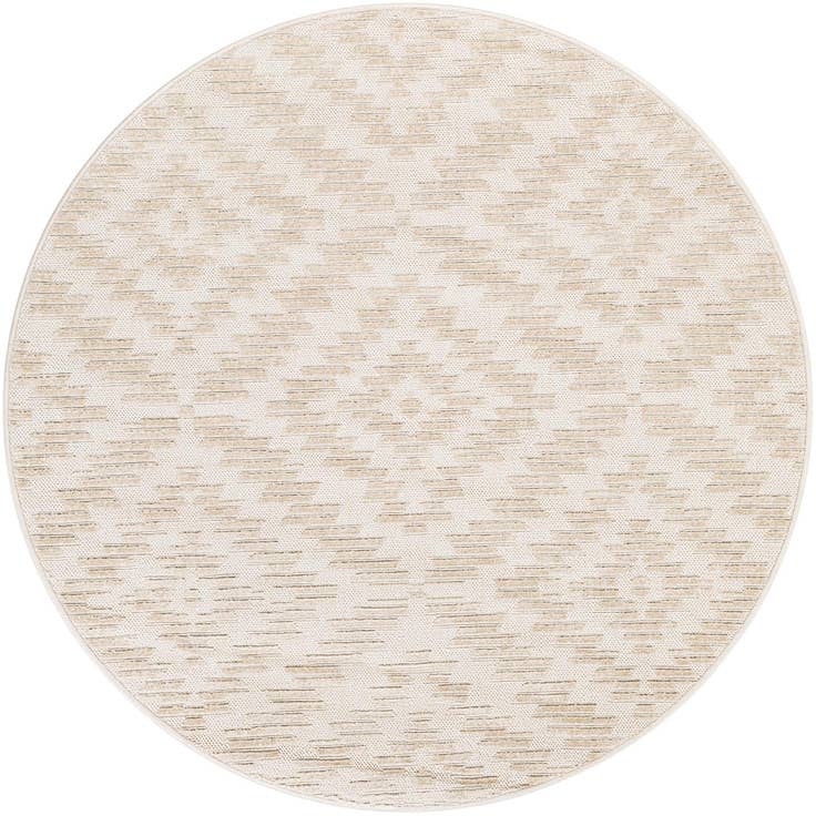 Detail image of 5' x 5' Easy-Clean Sabrina Soto Indoor / Outdoor Round Rug