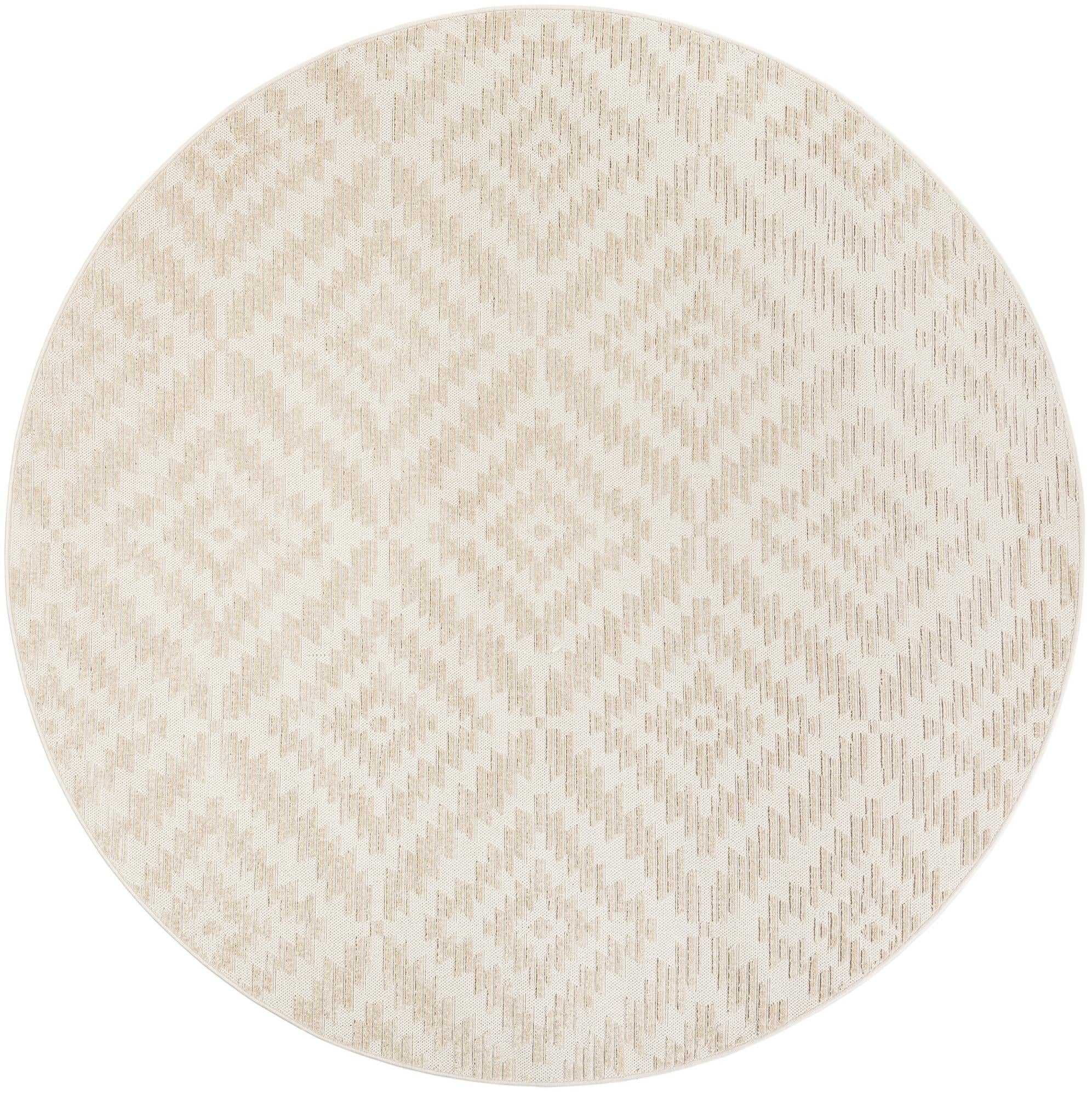 7' 10 x 7' 10 Easy-Clean Sabrina Soto Indoor / Outdoor Round Rug