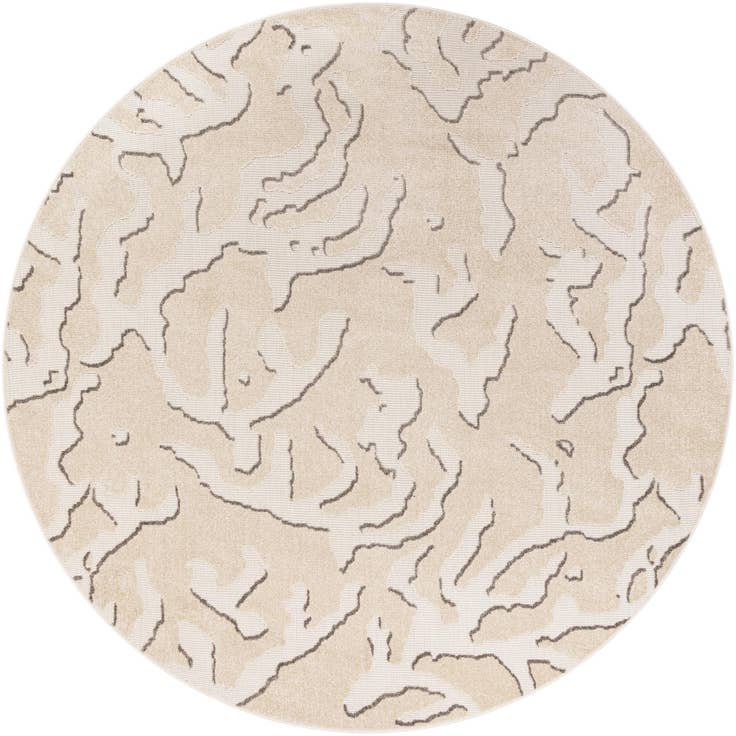 Detail image of 10' x 10' Easy-Clean Sabrina Soto Indoor / Outdoor Round Rug