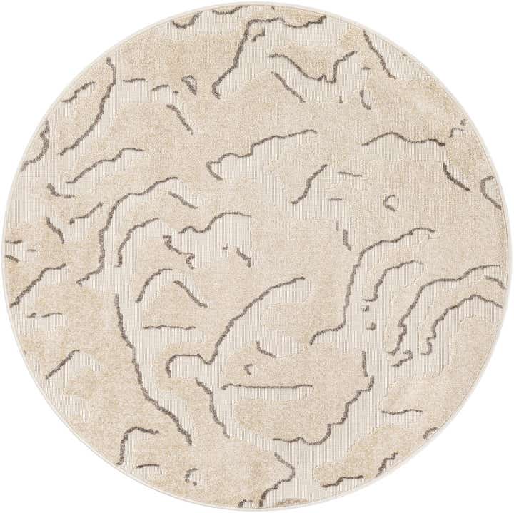 5' x 5' Easy-Clean Sabrina Soto Indoor / Outdoor Round Rug