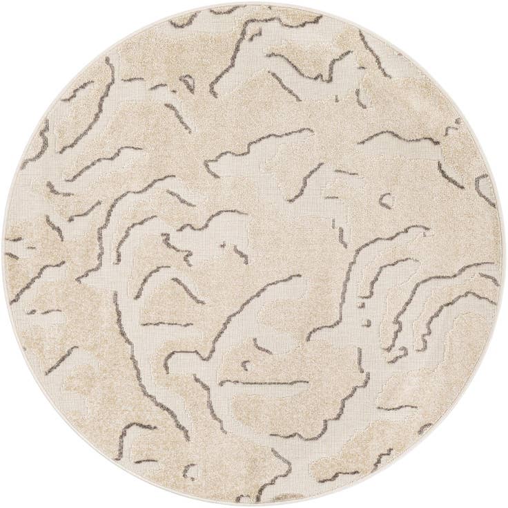 Detail image of 5' x 5' Easy-Clean Sabrina Soto Indoor / Outdoor Round Rug