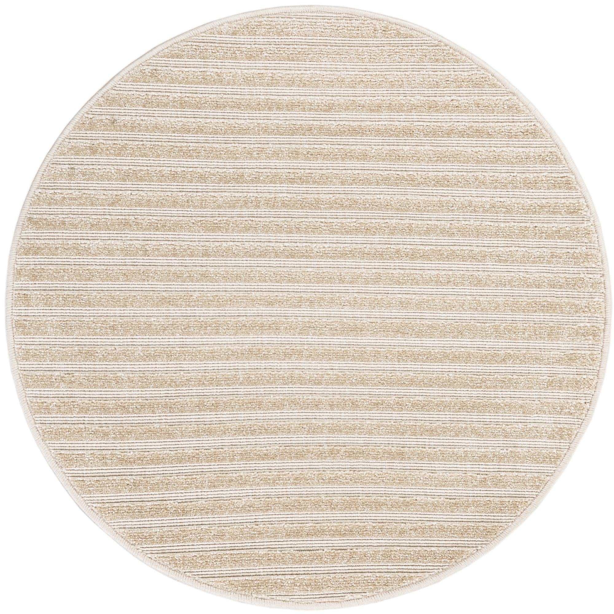 3' x 3' Easy-Clean Sabrina Soto Indoor / Outdoor Round Rug