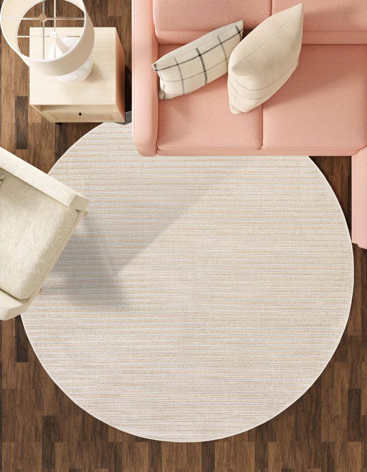 7' 10 x 7' 10 Easy-Clean Sabrina Soto Indoor / Outdoor Round Rug