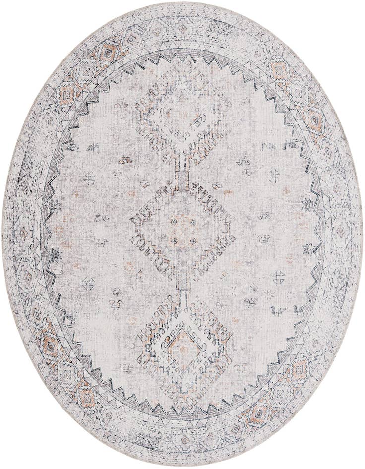 Detail image of 7' 10 x 7' 10 Washable Yara Round Rug