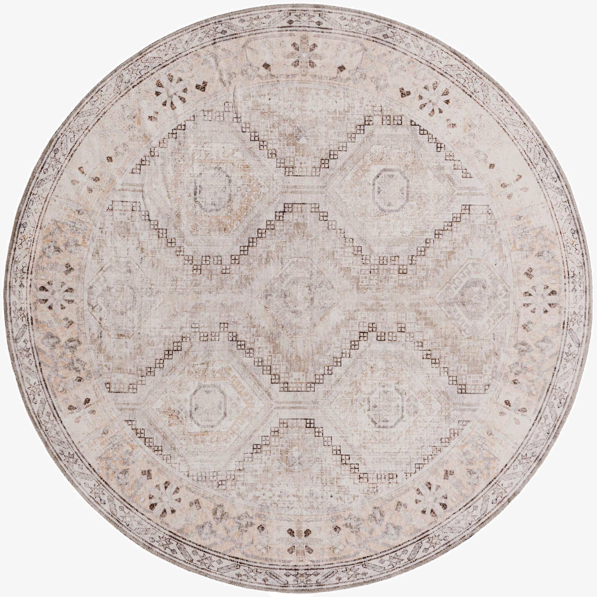 7' 10 x 7' 10 Yara Round Rug