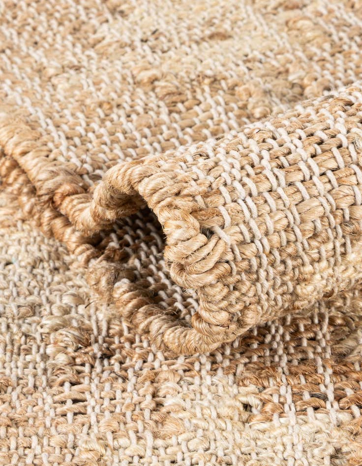 Detail image of 2' x 6' 1  Hand Woven Kala Handwoven Jute Runner Rug