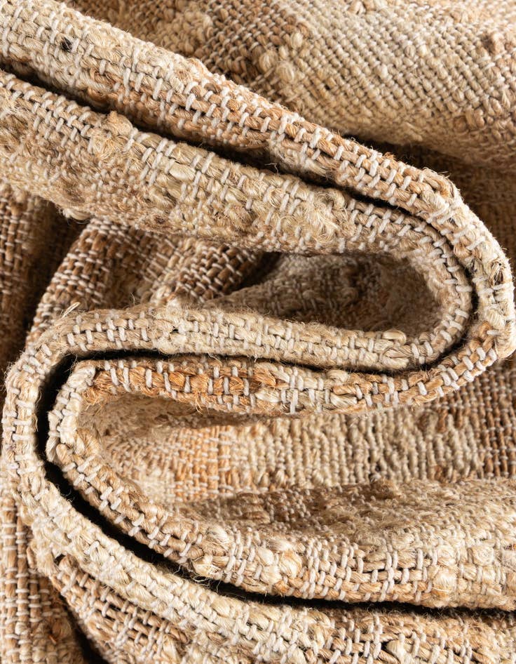 Detail image of 2' x 6' 1  Hand Woven Kala Handwoven Jute Runner Rug