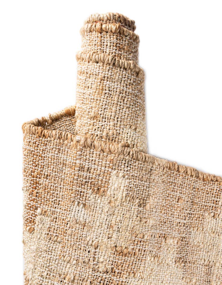 Detail image of 2' x 6' 1  Hand Woven Kala Handwoven Jute Runner Rug