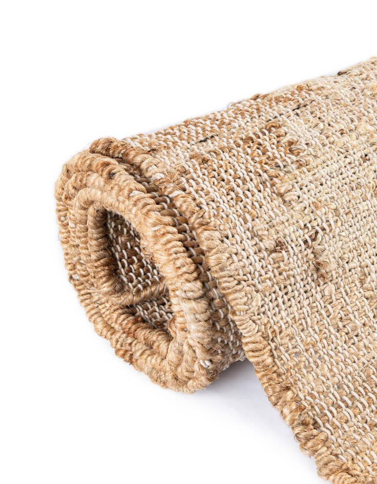 Detail image of 2' x 6' 1  Hand Woven Kala Handwoven Jute Runner Rug