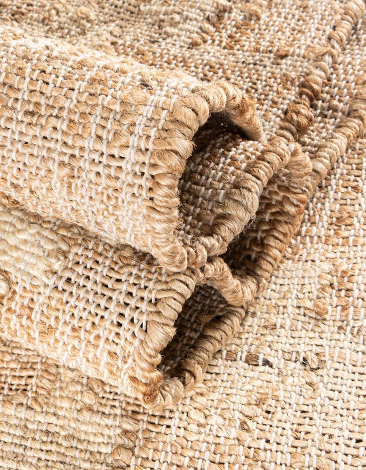 Detail image of 2' x 6' 1  Hand Woven Kala Handwoven Jute Runner Rug