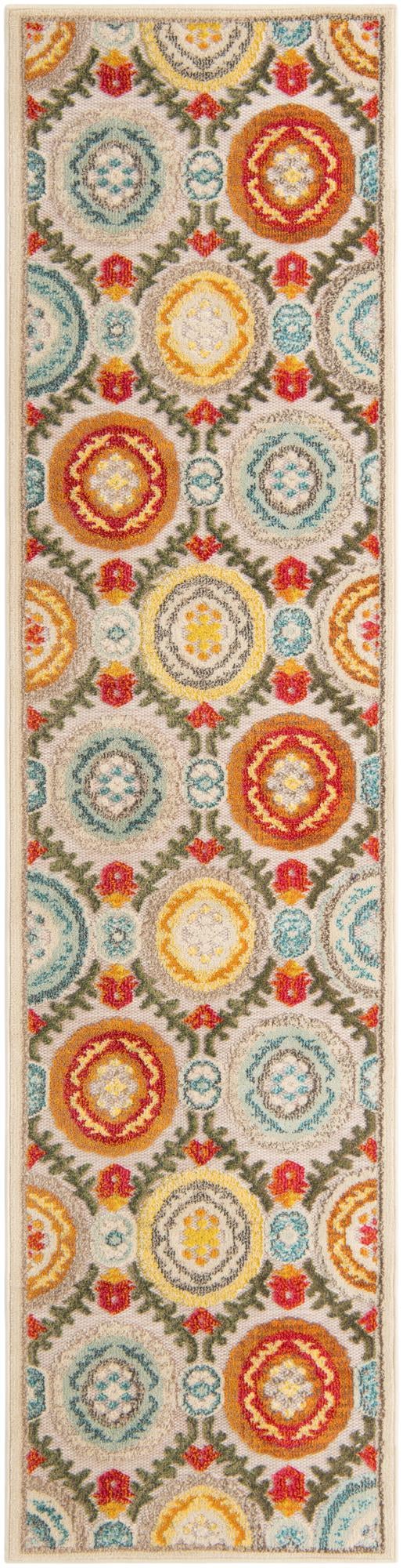 2' 7 x 10' Easy-Clean Casablanca Indoor / Outdoor Runner Rug