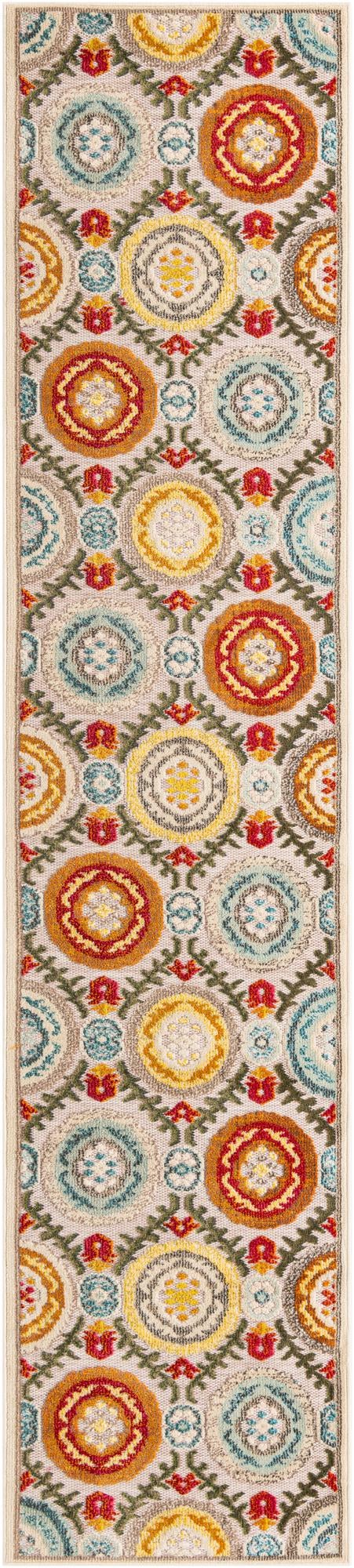 2' 7 x 12' Easy-Clean Casablanca Indoor / Outdoor Runner Rug