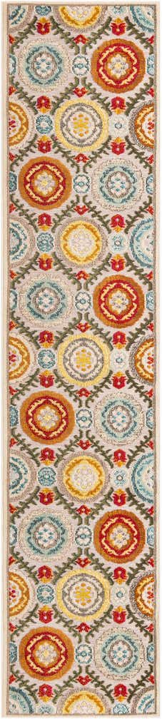 2' 7 x 12' Easy-Clean Casablanca Indoor / Outdoor Runner Rug