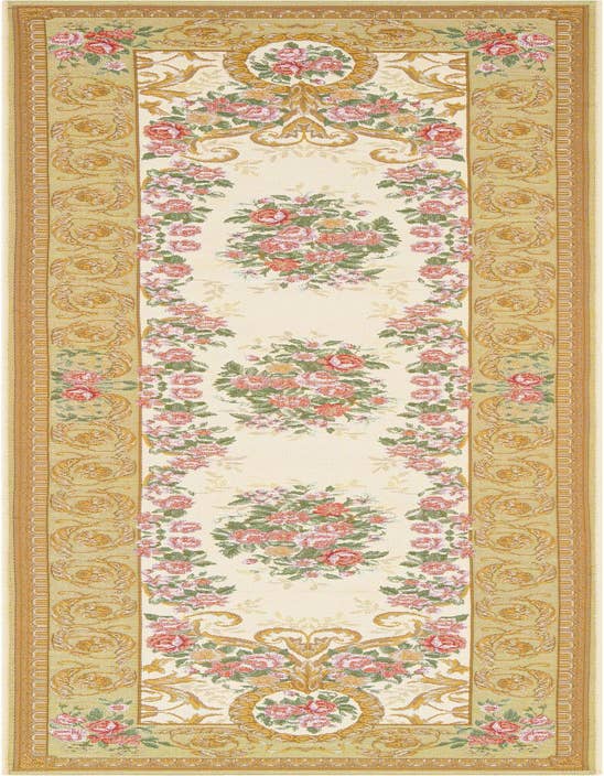 Detail image of 2' 7 x 10' Easy-Clean Traditional Indoor / Outdoor Runner Rug