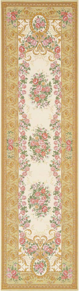 Detail image of 2' 7 x 10' Easy-Clean Traditional Indoor / Outdoor Runner Rug
