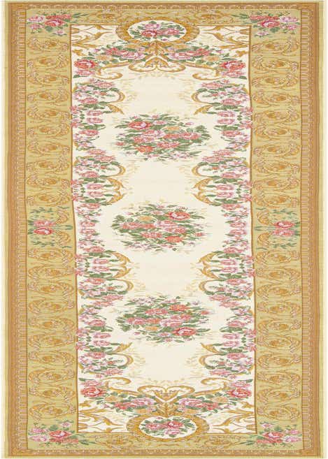 2' 7 x 12' Easy-Clean Traditional Indoor / Outdoor Runner Rug