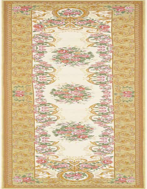 2' 7 x 12' Easy-Clean Traditional Indoor / Outdoor Runner Rug