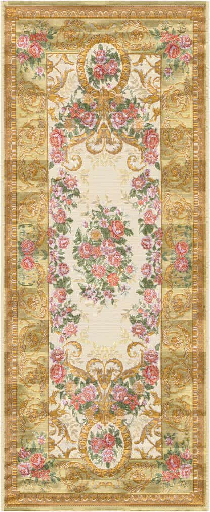 2' x 5' Easy-Clean Traditional Indoor / Outdoor Runner Rug
