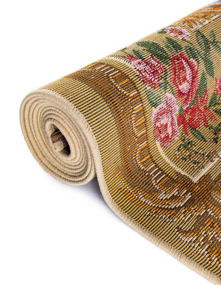 Detail image of 2' 7 x 12'  Washable Traditional Indoor / Outdoor Runner Rug