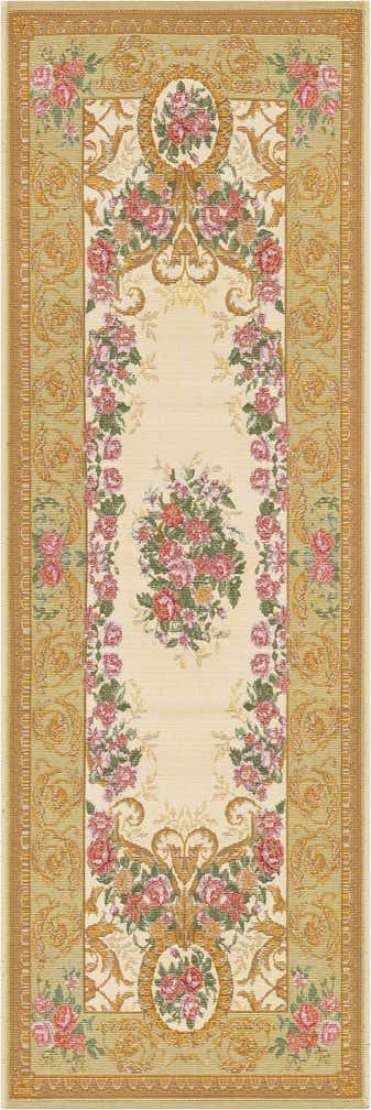 2' x 6' Easy-Clean Traditional Indoor / Outdoor Runner Rug