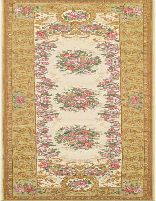 Detail image of 2' x 8' Easy-Clean Traditional Indoor / Outdoor Runner Rug
