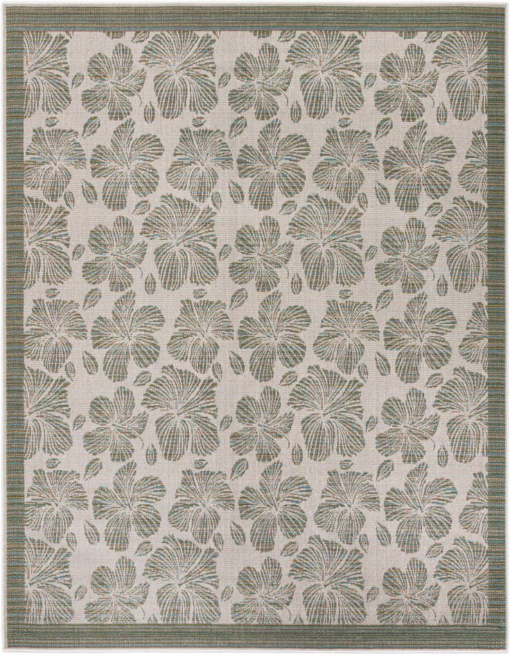 Detail image of 10' x 10' Easy-Clean Baja Indoor / Outdoor Square Rug