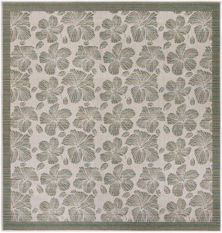 Detail image of 10' x 10' Easy-Clean Baja Indoor / Outdoor Square Rug