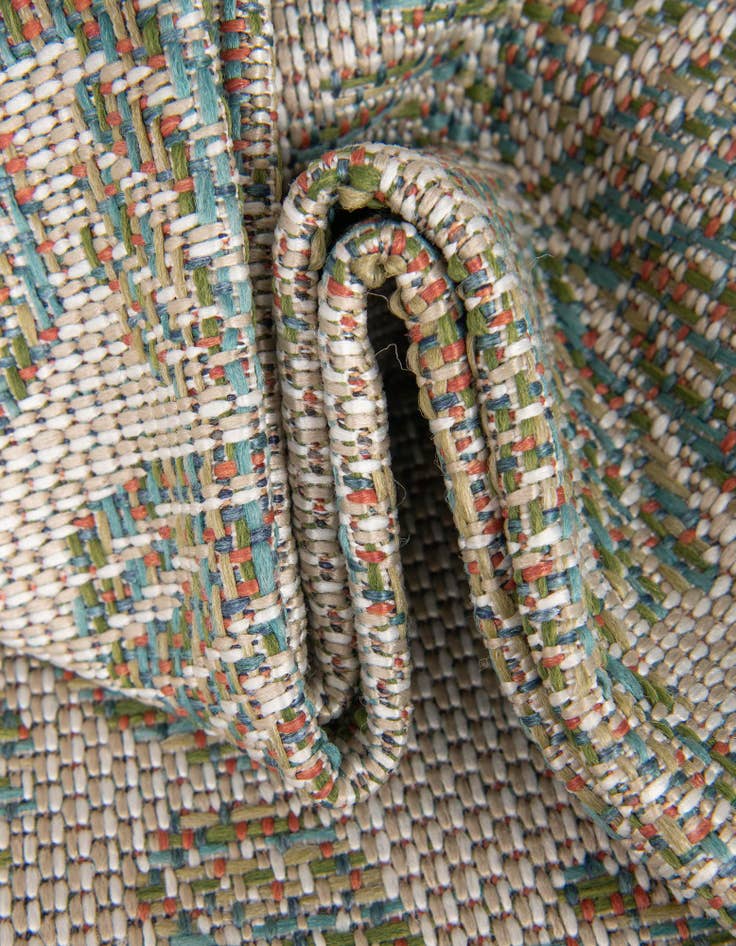 Detail image of 10' x 10' Easy-Clean Baja Indoor / Outdoor Square Rug