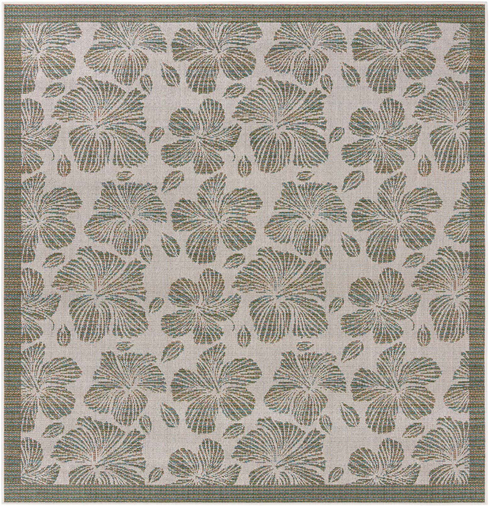 7' 10 x 7' 10 Easy-Clean Baja Indoor / Outdoor Square Rug