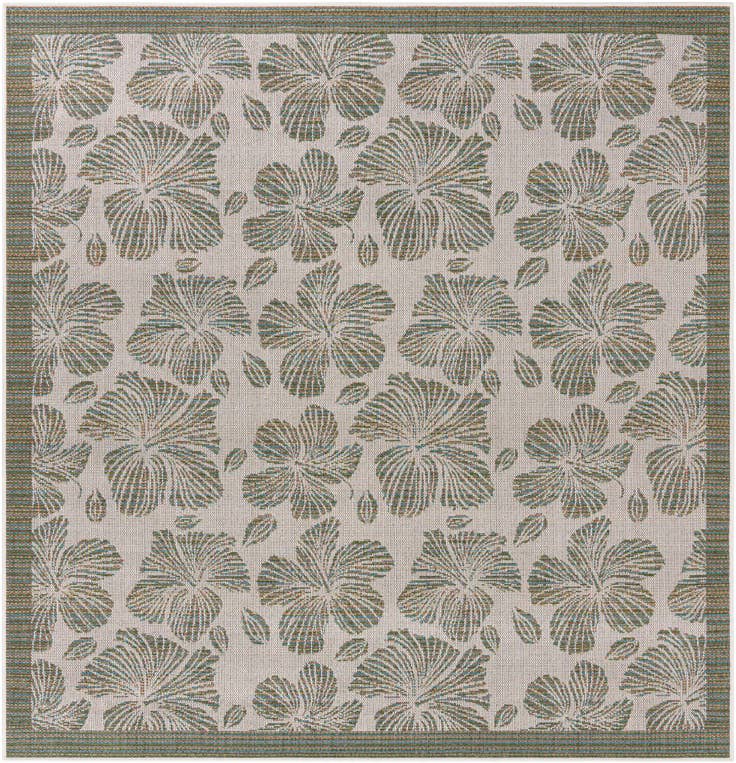 Detail image of 7' 10 x 7' 10 Easy-Clean Baja Indoor / Outdoor Square Rug
