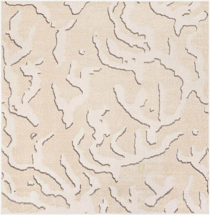 Detail image of 7' 10 x 7' 10 Easy-Clean Sabrina Soto Indoor / Outdoor Square Rug