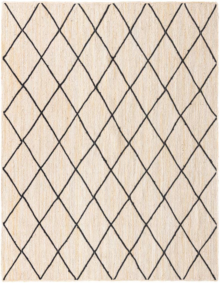 Detail image of 8' x 10' Handmade Braided Jute Rug