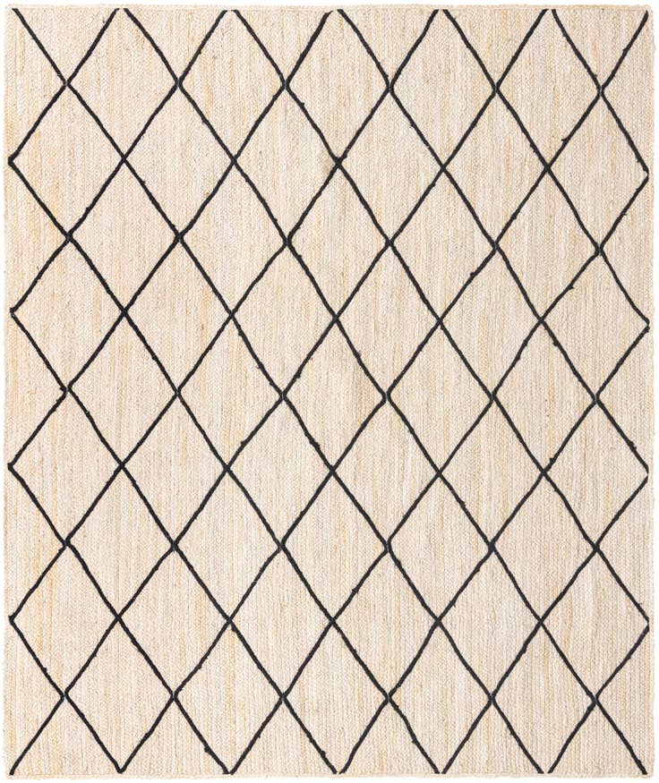 Detail image of 8' x 10' Handmade Braided Jute Rug