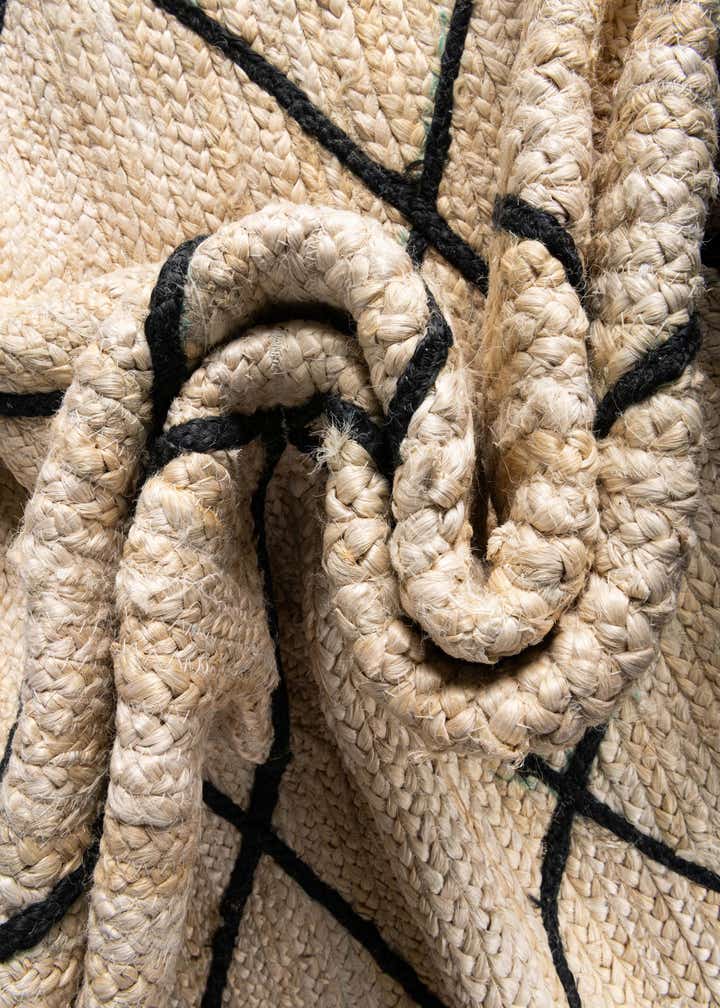 3' 3 x 5' 1 Handmade Braided Jute Rug