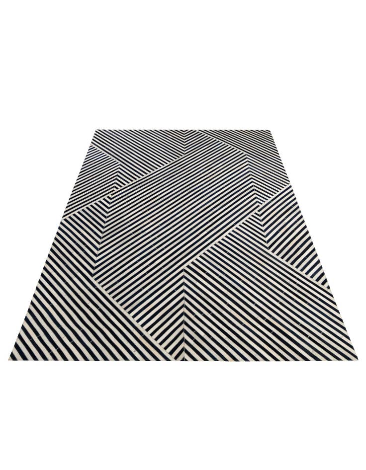 Detail image of 7' 11 x 10' 11 Cowhide - Patchwork Rug