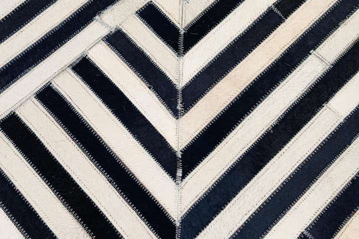 7' 11 x 10' 11 Cowhide - Patchwork Rug