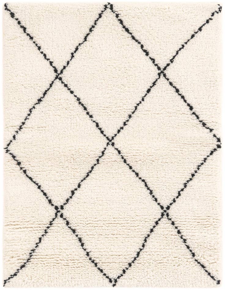 Detail image of 2' x 3' 1 Hand Knotted Safiya Moroccan Wool Rug