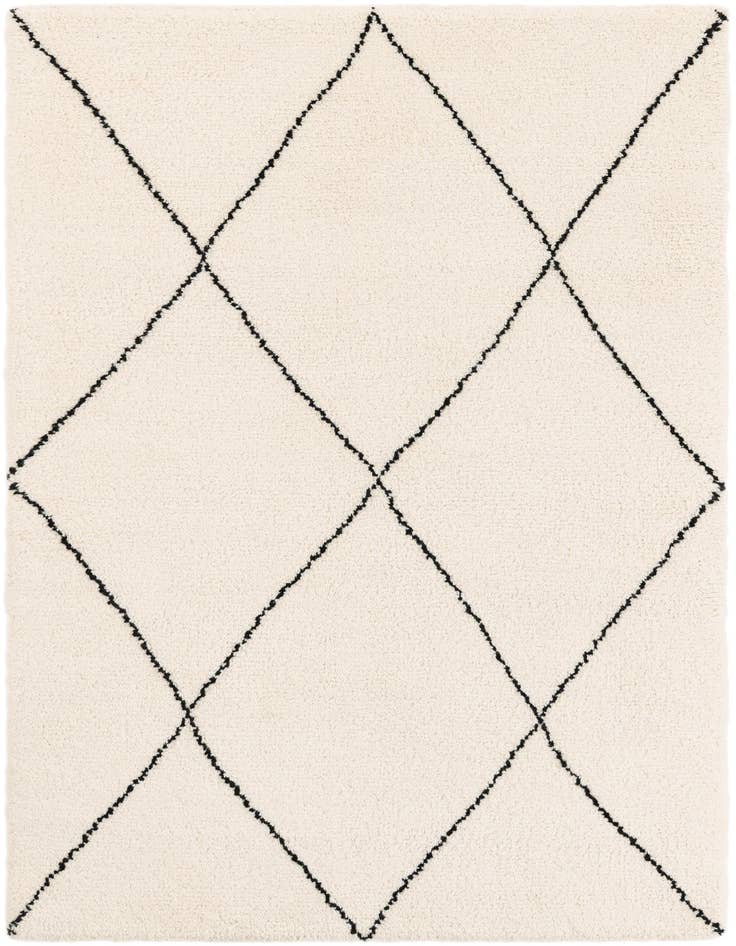 Detail image of 4' 1 x 6' 1 Hand Knotted Safiya Moroccan Wool Rug