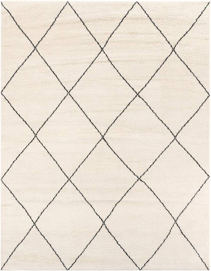 Detail image of 8' x 10' Hand Knotted Safiya Moroccan Wool Rug
