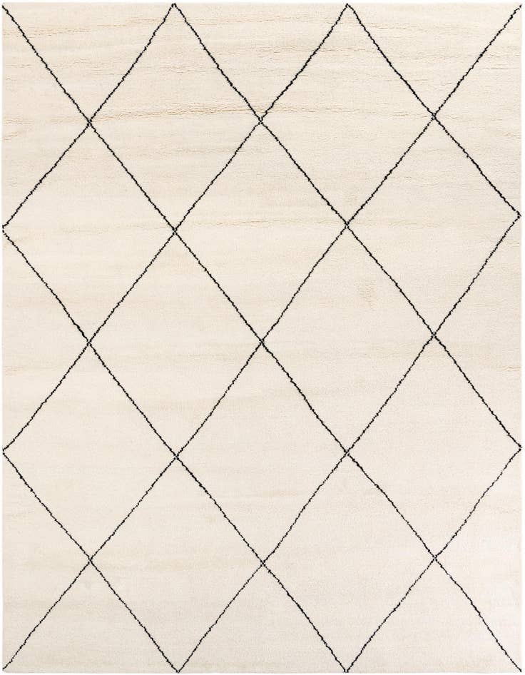 Detail image of 9' x 12' Hand Knotted Safiya Moroccan Wool Rug