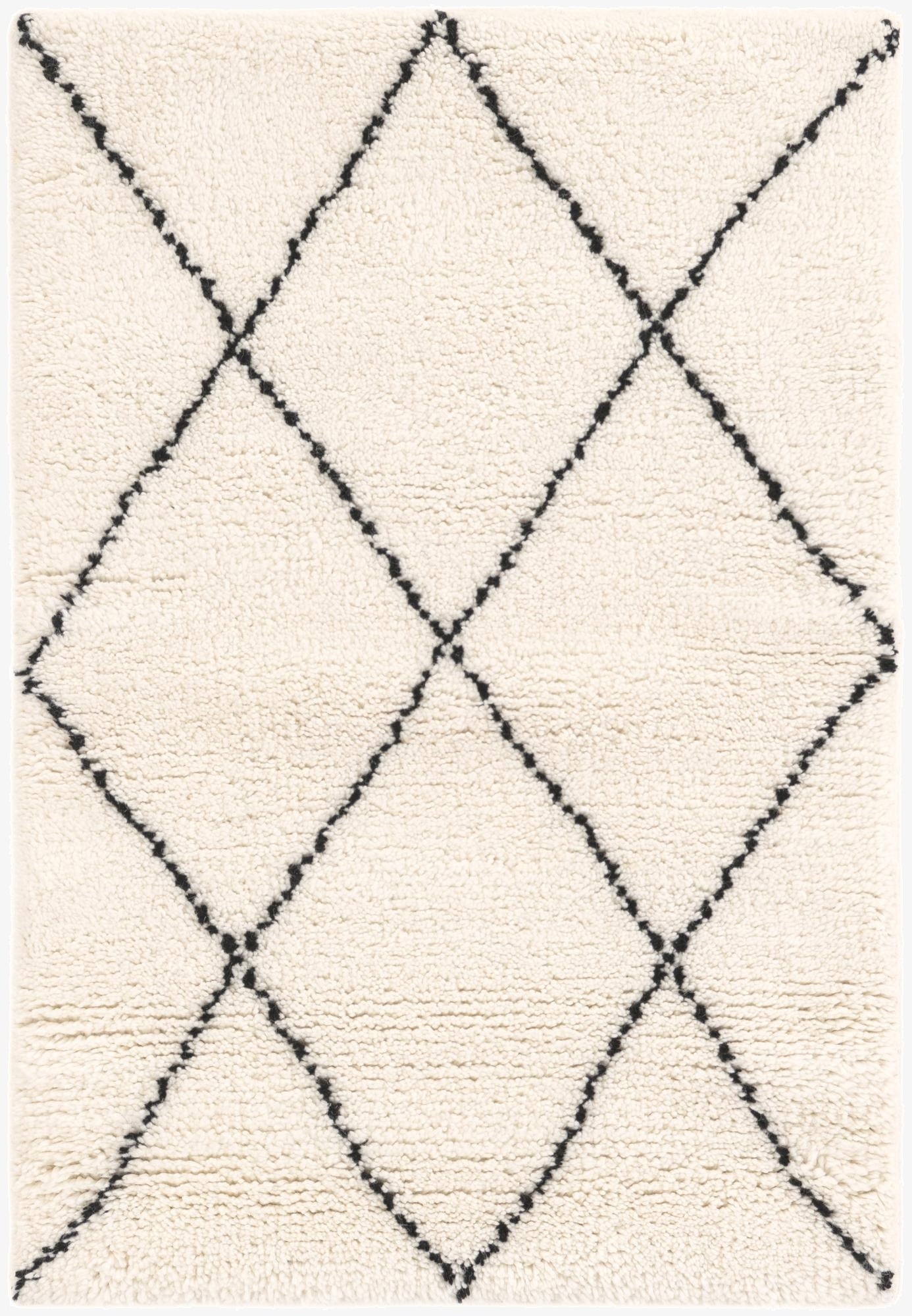 2' x 3' 1  Hand Knotted Safiya Moroccan Wool Rug