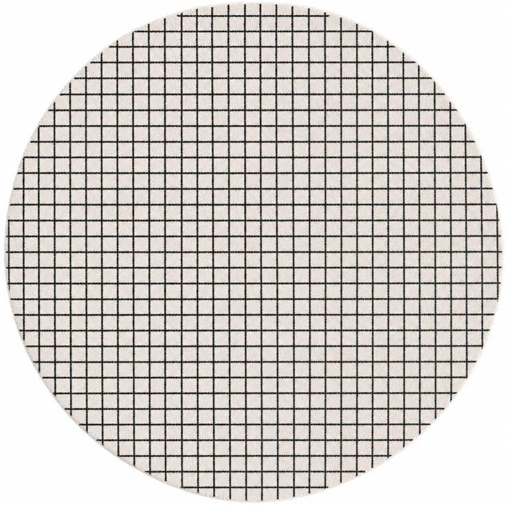 Detail image of 5' 1 x 5' 1 Heritage Line Wool Round Rug