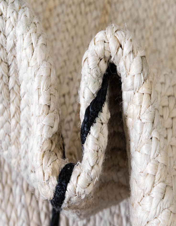 Detail image of 2' 2 x 8' 2  Hand Braided Jute Runner Rug