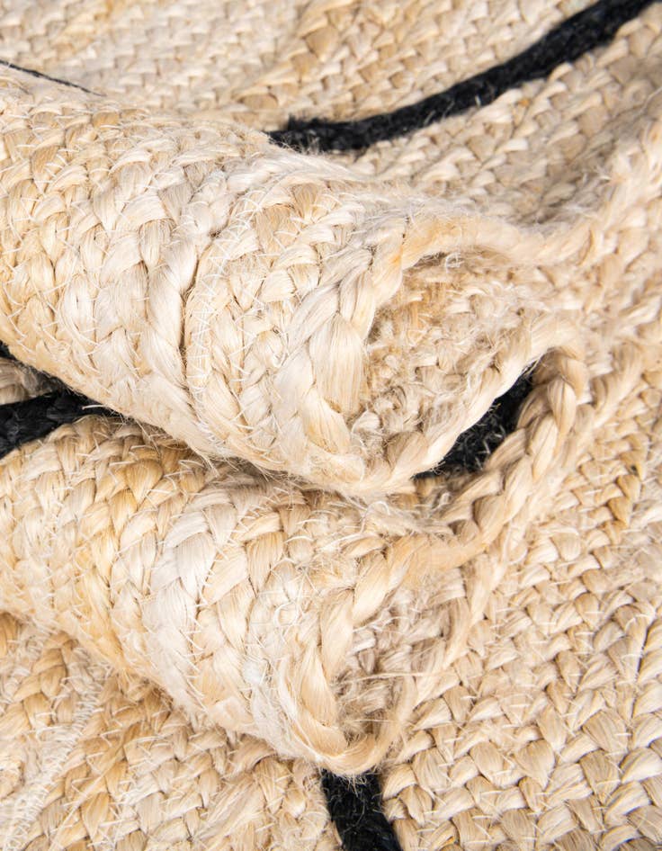 Detail image of 2' 2 x 8' 2  Hand Braided Jute Runner Rug