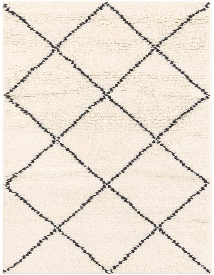 Detail image of 2' x 5' 1 Hand Knotted Safiya Moroccan Wool Runner Rug