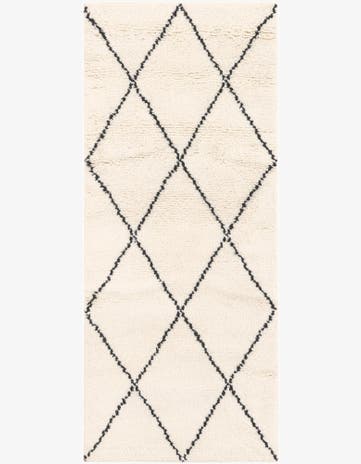 2' x 5' 1 Hand Knotted Safiya Moroccan Wool Runner Rug